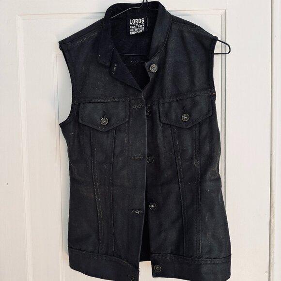 Lords of Gastown Waxed Denim Vest - Picture 1 of 3